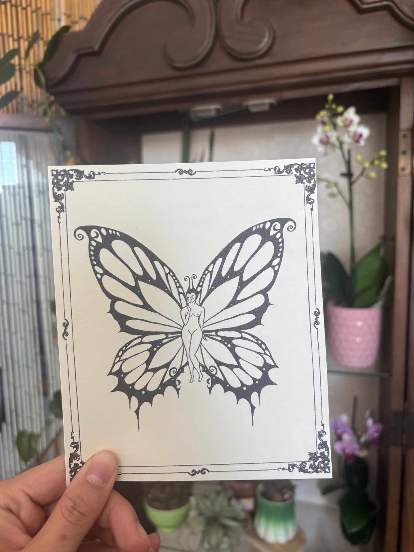 Butterfly Girl Print - PDF Print Download