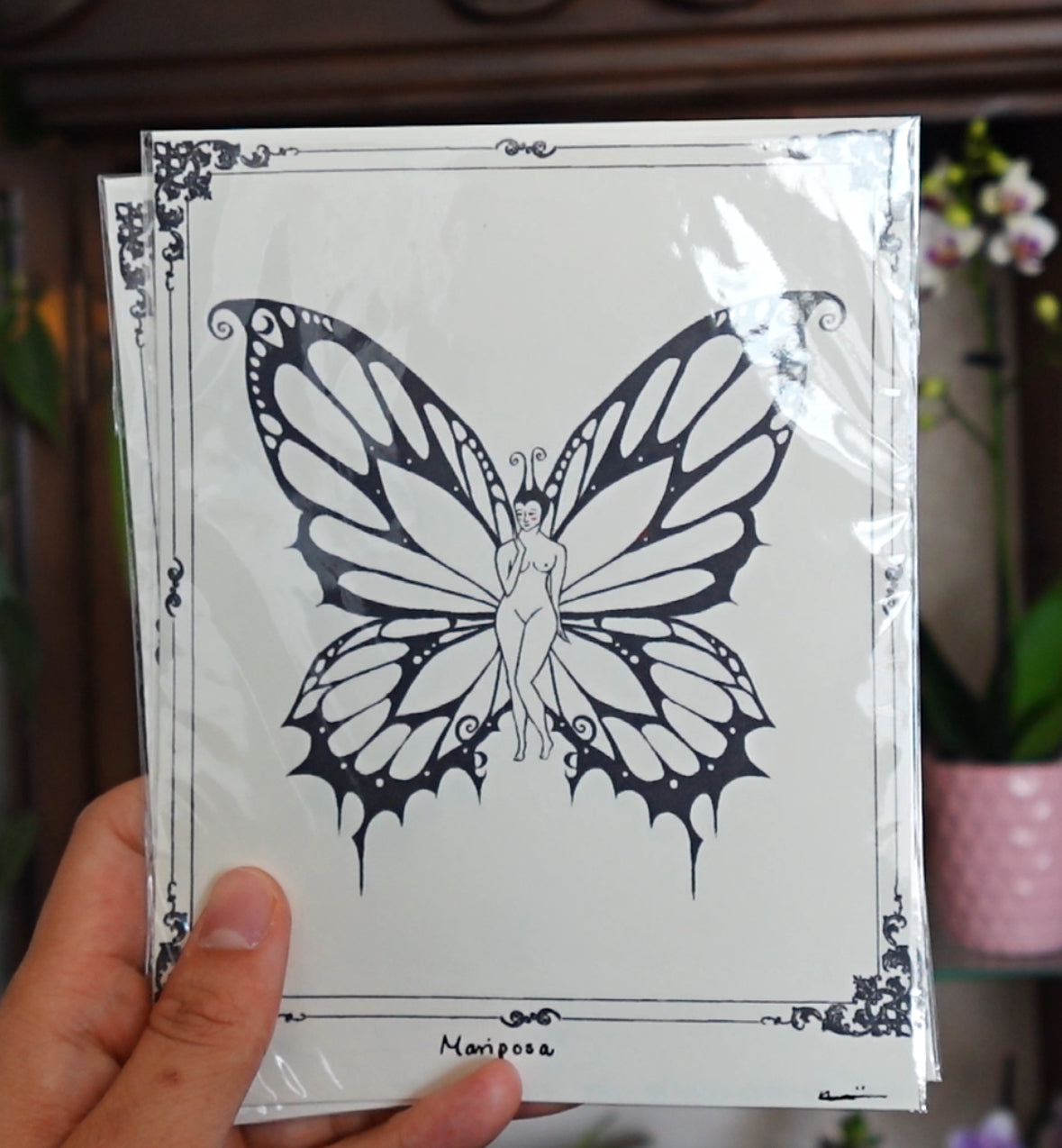 Butterfly Girl Print - PDF Print Download