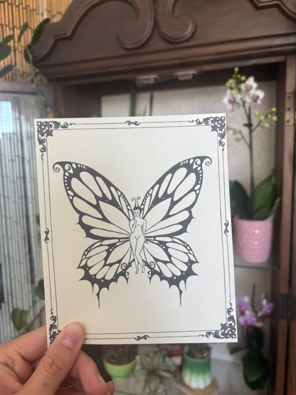 Butterfly Girl Print - PDF Print Download